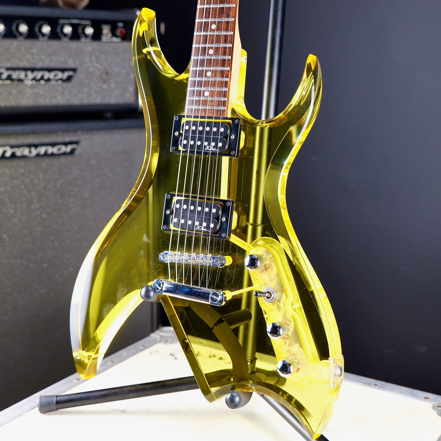 B.C. Rich Bich Acrylic Lucite Neon Yellow