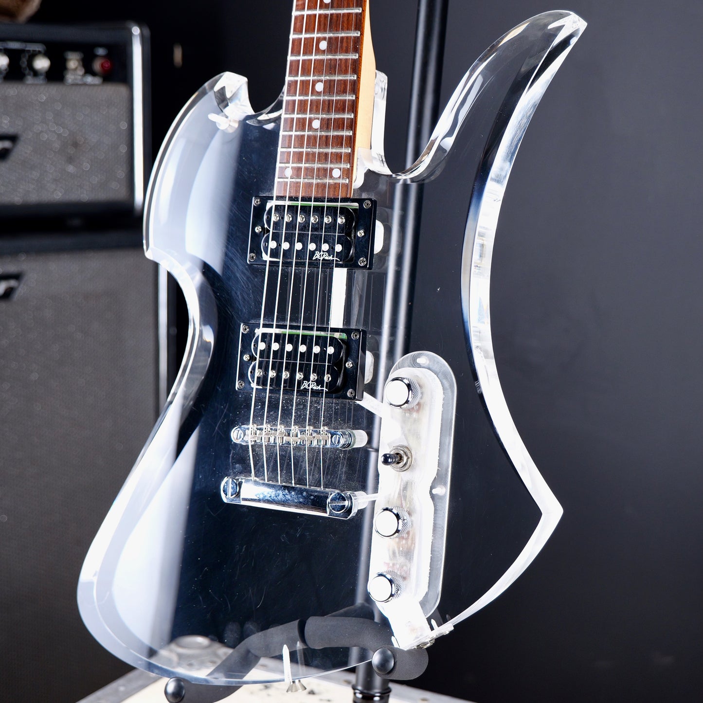 B.C. Rich Mockingbird Acrylic Clear