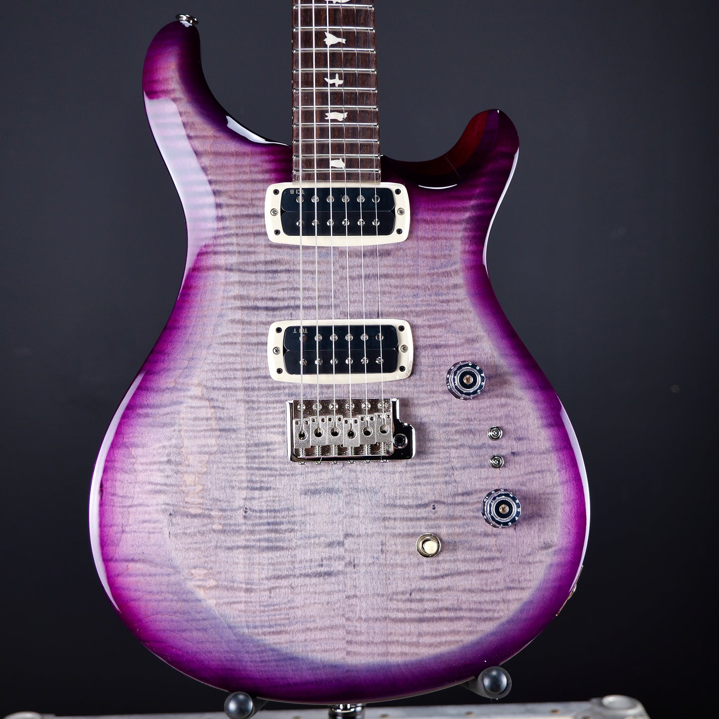 PRS S2 Custom 24-08 Faded Gray Black Purple Burst