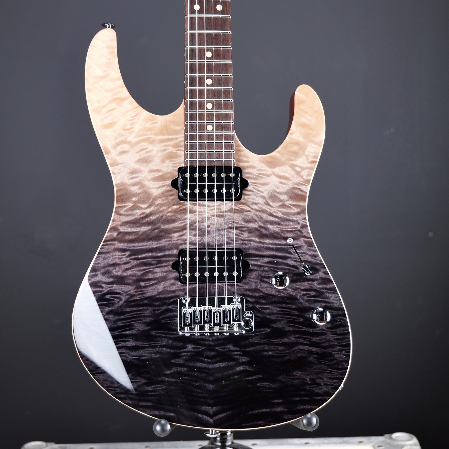 Suhr NAMM 2024 Modern Trans Brown Charcoal Fade