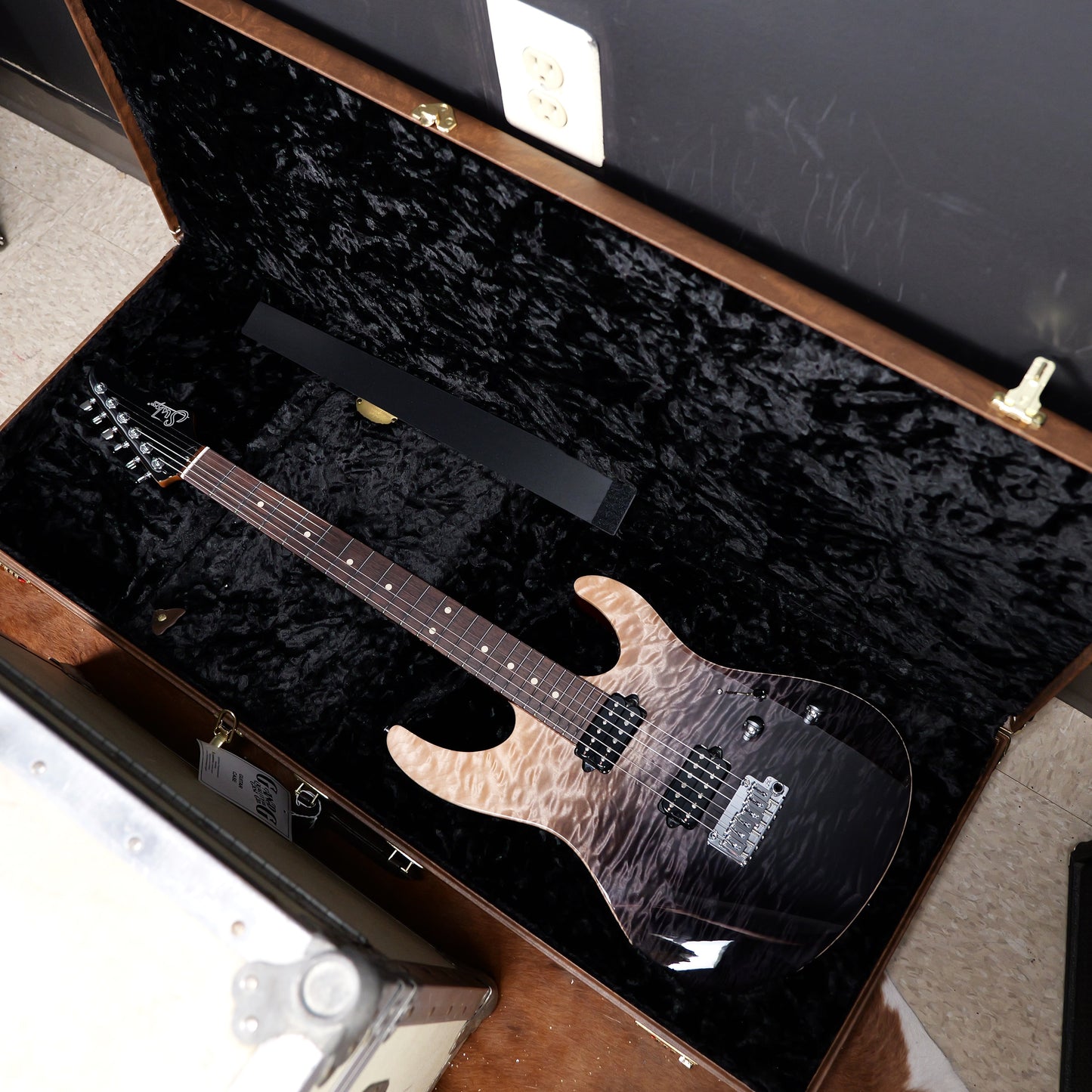 Suhr NAMM 2024 Modern Trans Brown Charcoal Fade