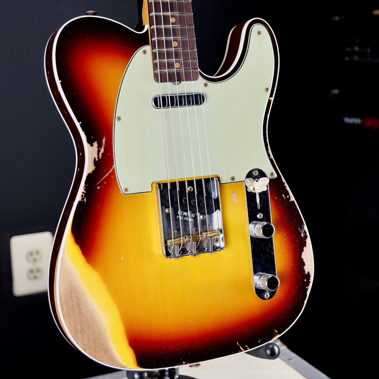 Fender 1960 Telecaster Custom Heavy Relic 3A Rosewood Fingerboard Super Faded Aged Chocolate 3-Color Sunburst