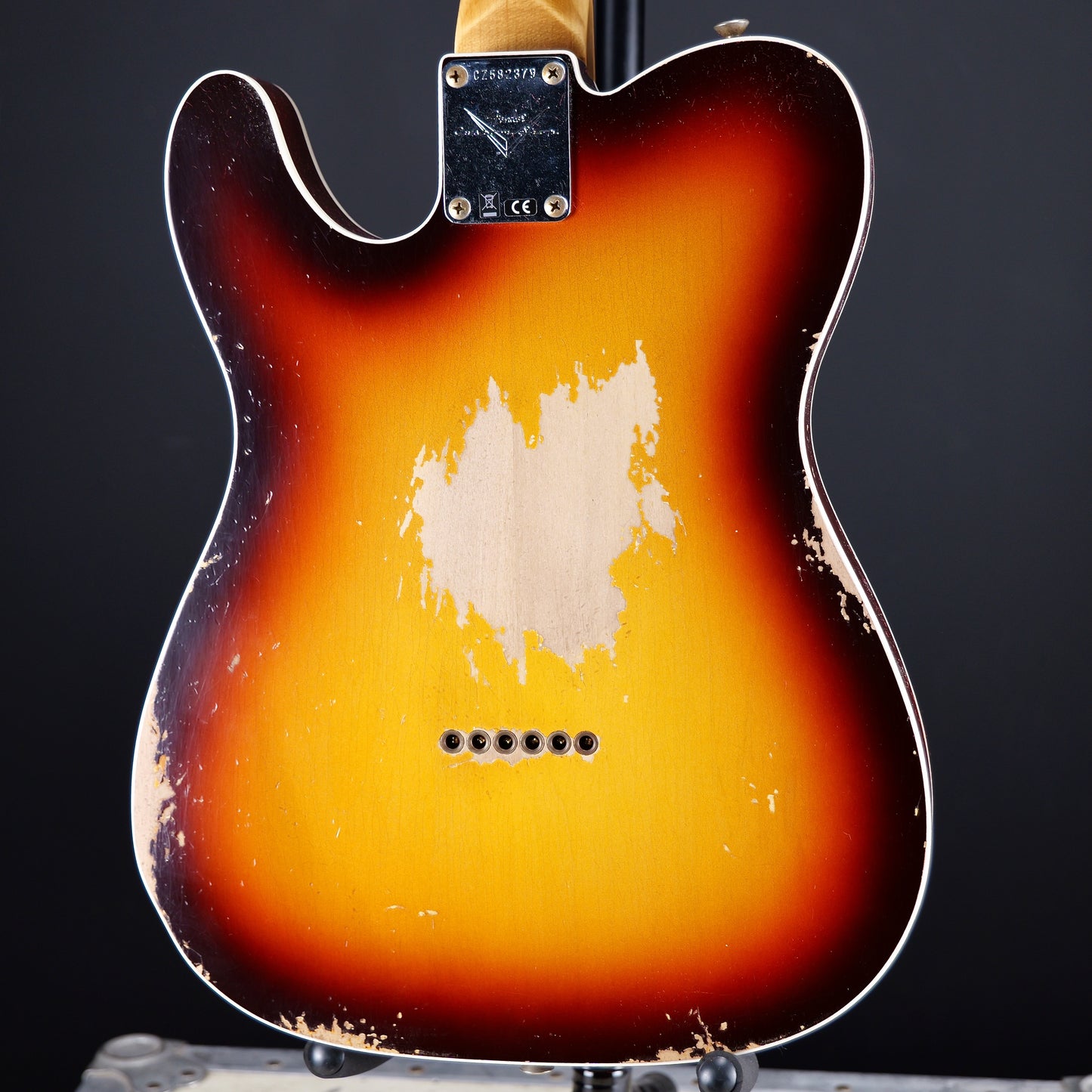 Fender 1960 Telecaster Custom Heavy Relic 3A Rosewood Fingerboard Super Faded Aged Chocolate 3-Color Sunburst