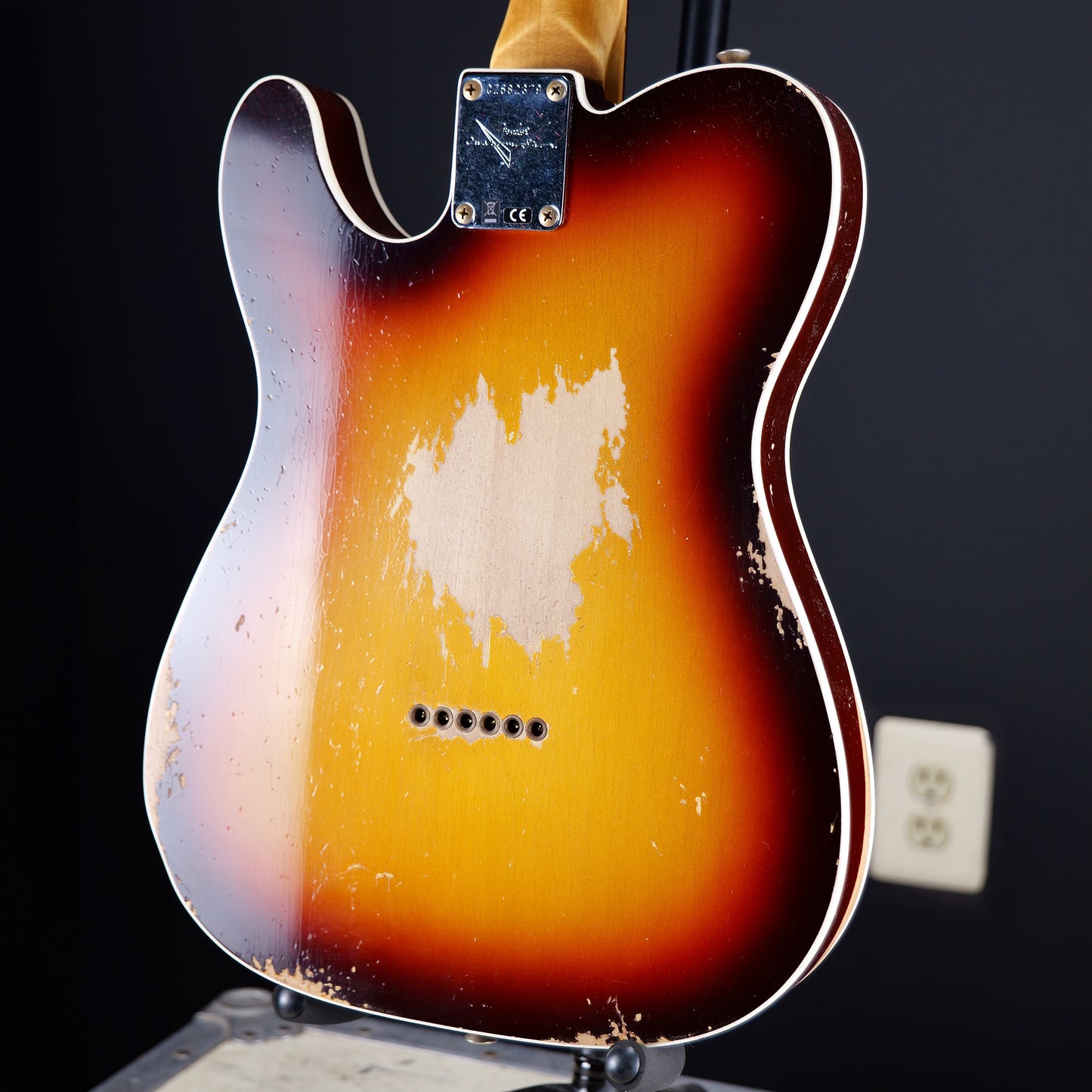 Fender 1960 Telecaster Custom Heavy Relic 3A Rosewood Fingerboard Super Faded Aged Chocolate 3-Color Sunburst