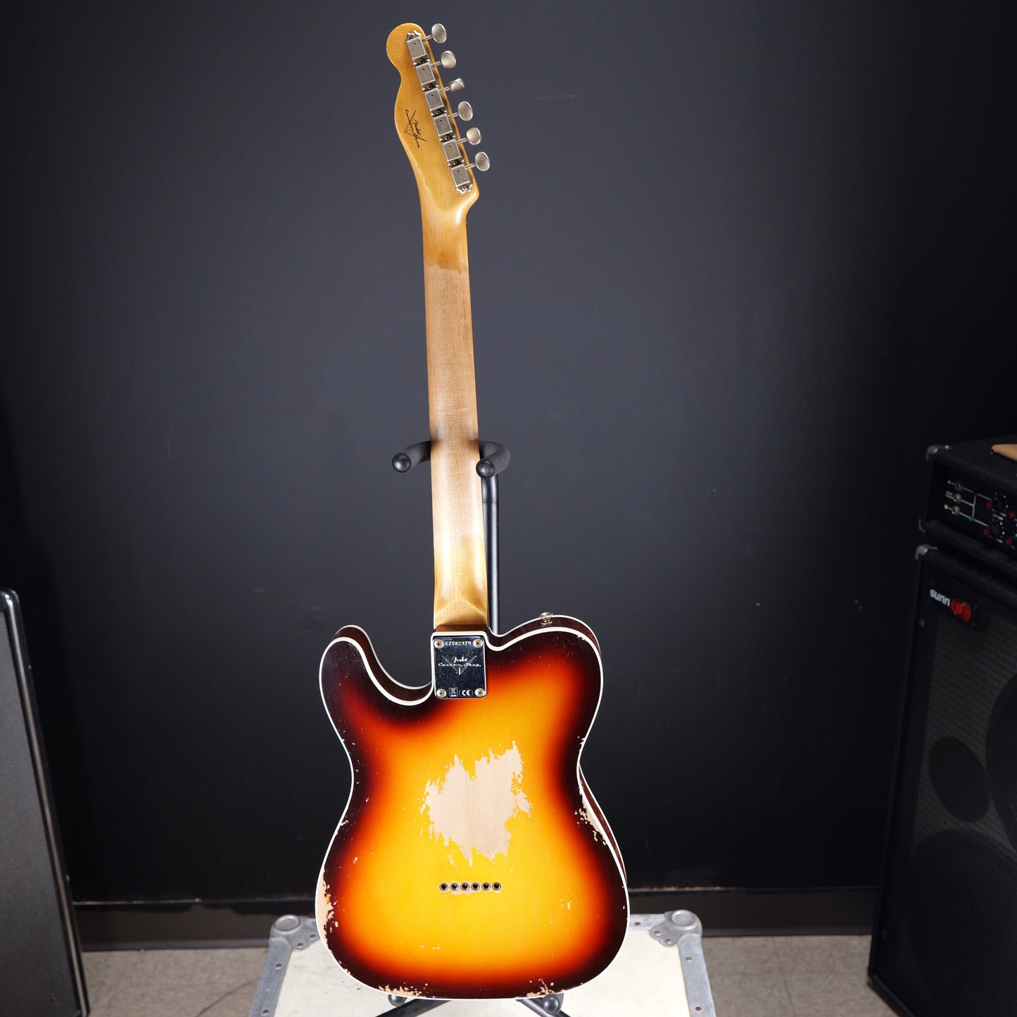 Fender 1960 Telecaster Custom Heavy Relic 3A Rosewood Fingerboard Super Faded Aged Chocolate 3-Color Sunburst