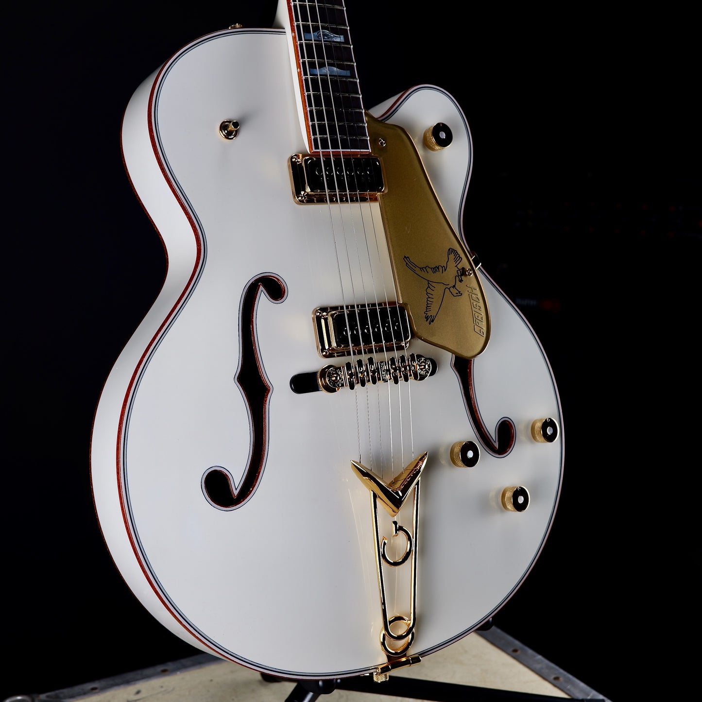 Gretsch G6136CST Custom Shop White Falcon Hollow Body with Cadillac Tailpiece