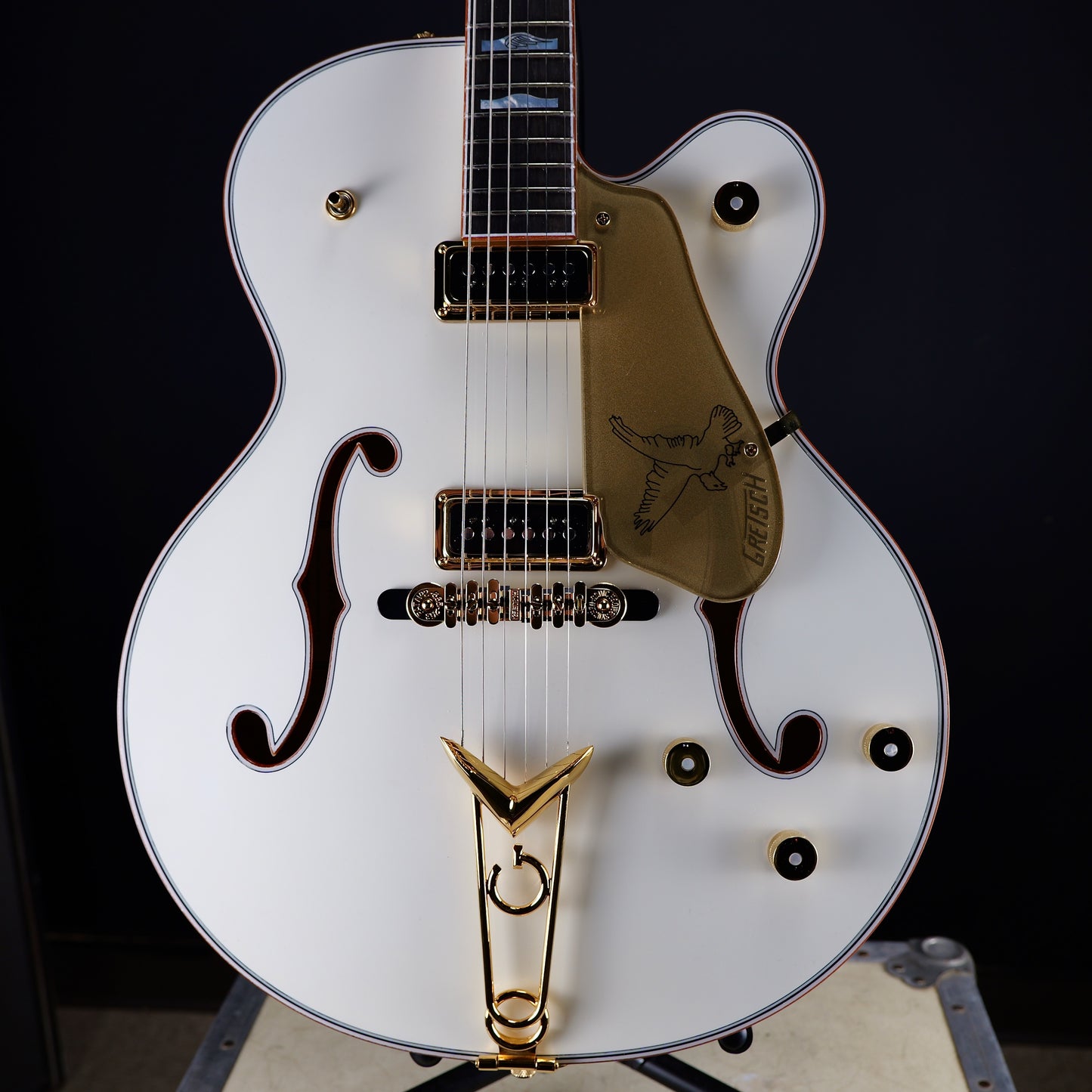Gretsch G6136CST Custom Shop White Falcon Hollow Body with Cadillac Tailpiece