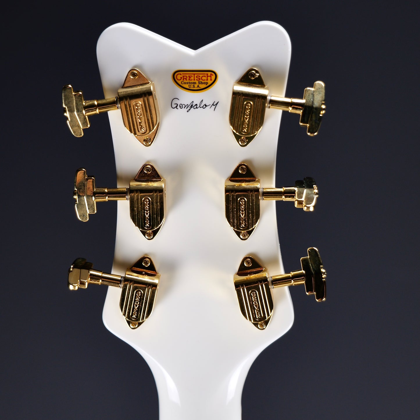 Gretsch G6136CST Custom Shop White Falcon Hollow Body with Cadillac Tailpiece