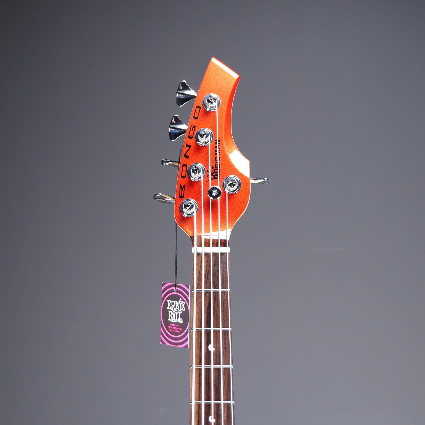 Ernie Ball Music Man Bongo 5HH Electric Bass Guitar - Blood Orange