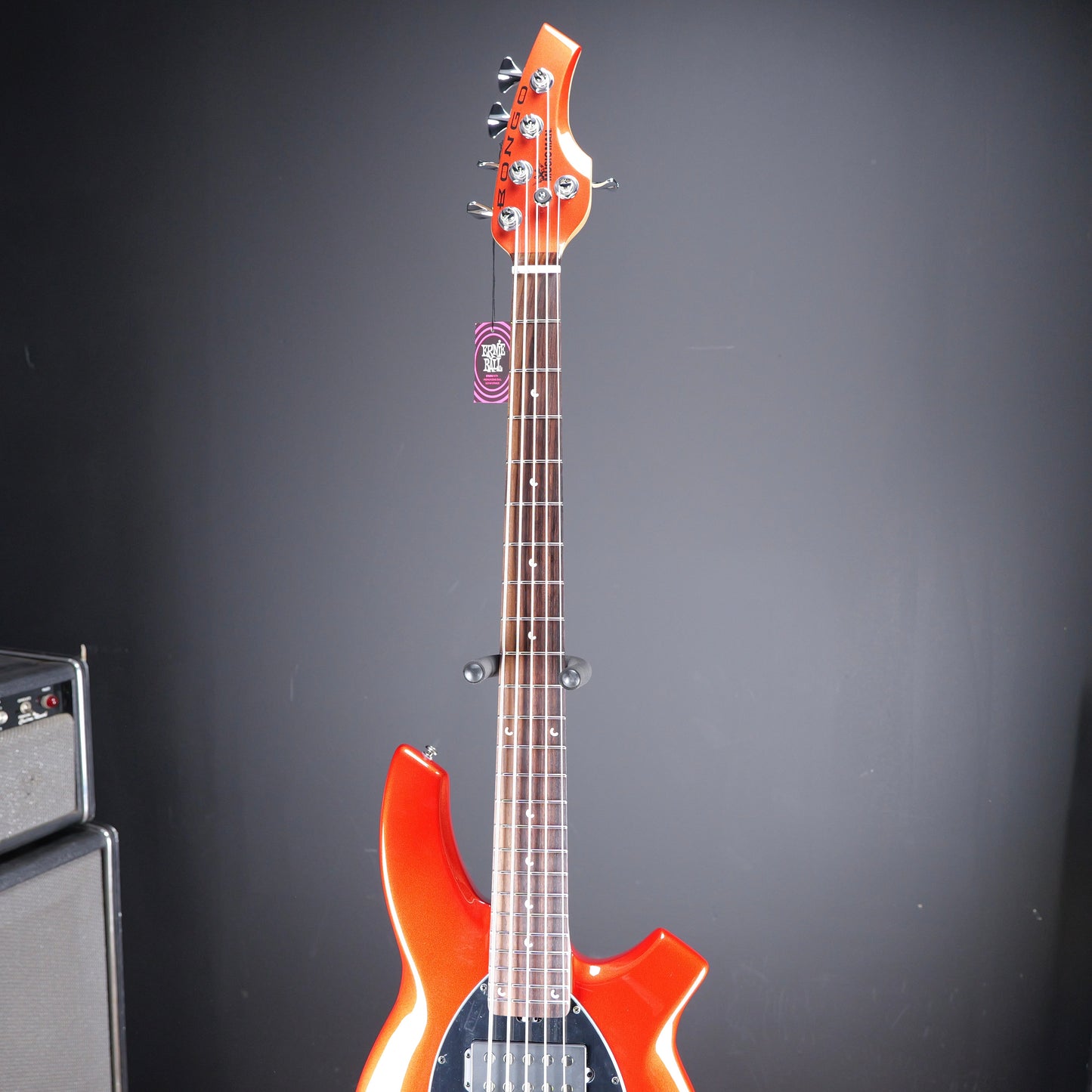 Ernie Ball Music Man Bongo 5HH Electric Bass Guitar - Blood Orange