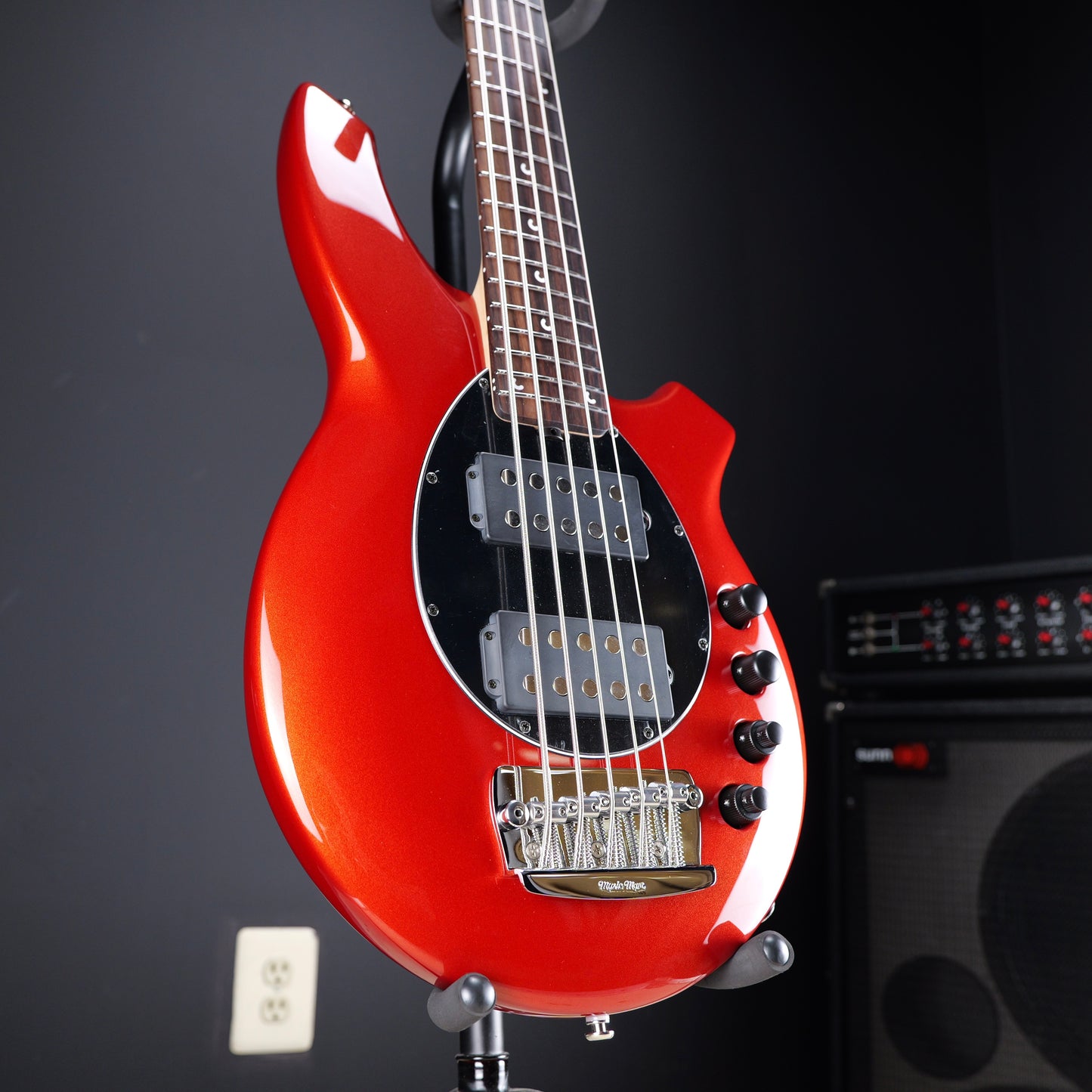 Ernie Ball Music Man Bongo 5HH Electric Bass Guitar - Blood Orange