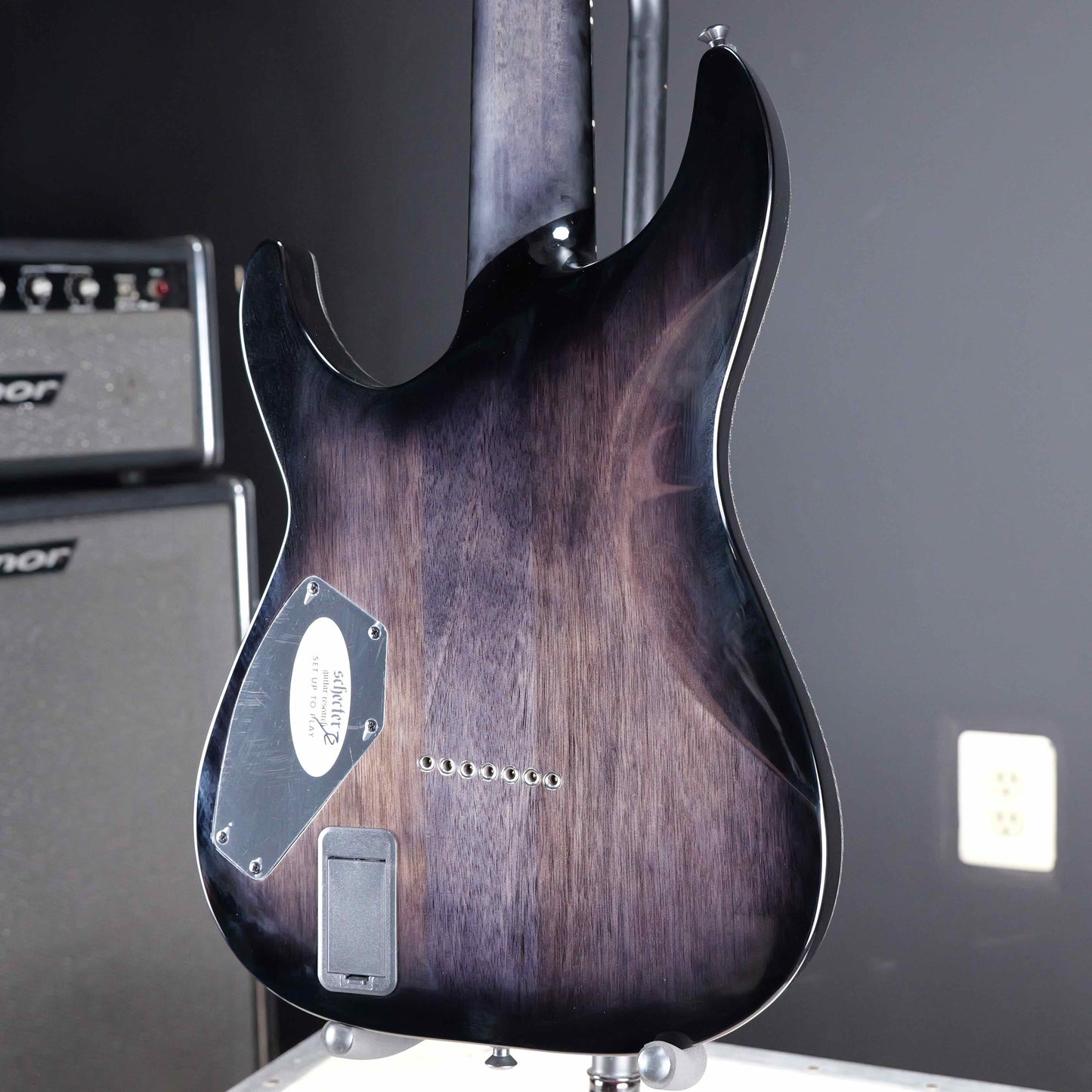 Schecter Hellraiser Hybrid C-7 Trans Black Burst