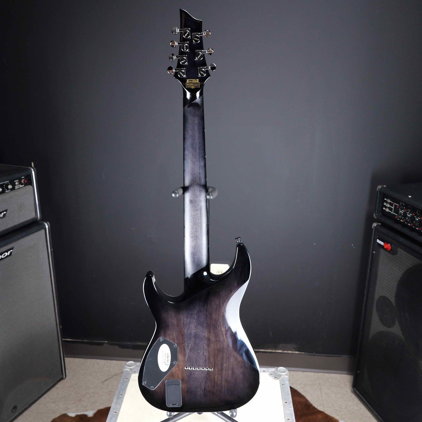 Schecter Hellraiser Hybrid C-7 Trans Black Burst