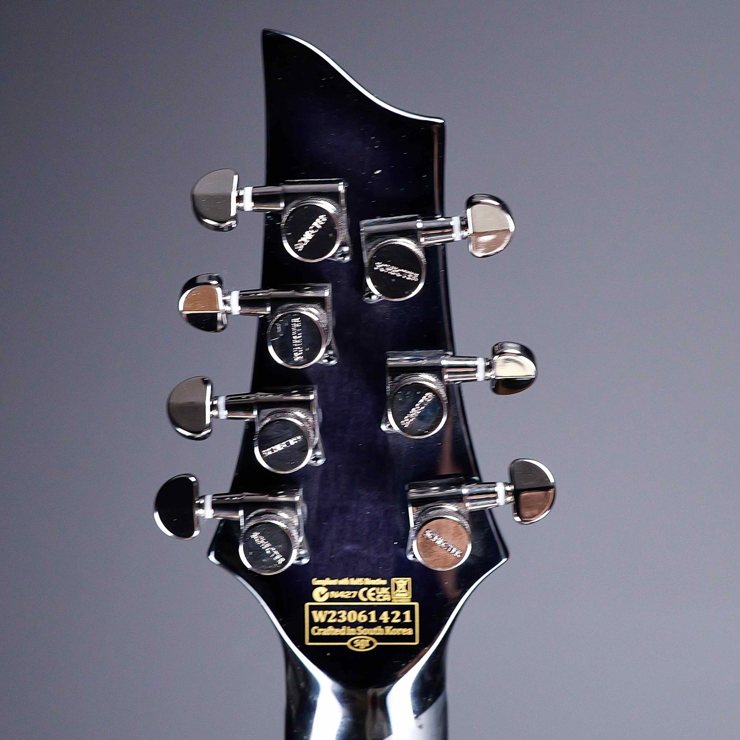 Schecter Hellraiser Hybrid C-7 Trans Black Burst