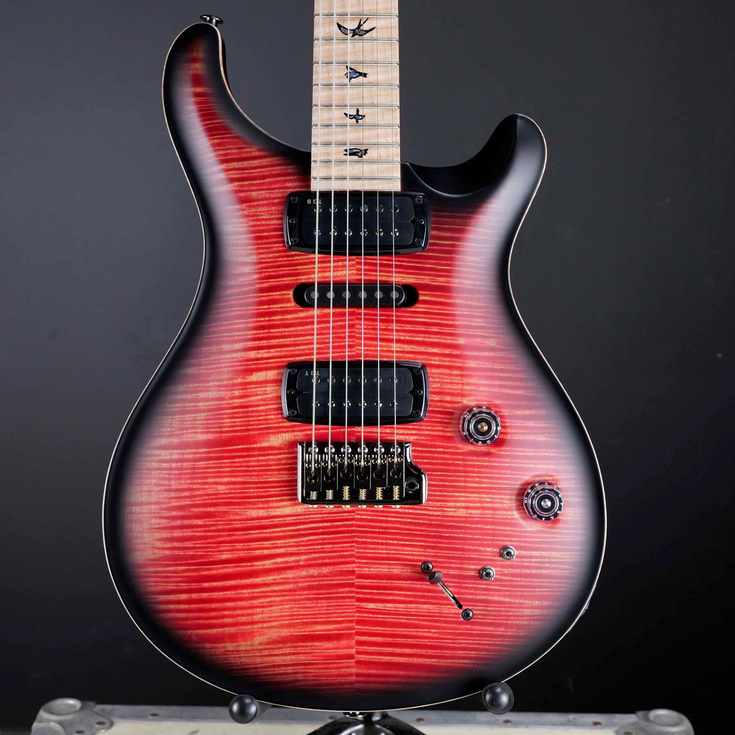PRS Wood Library Modern Eagle V Blood Orange Smokeburst 10 Top Satin