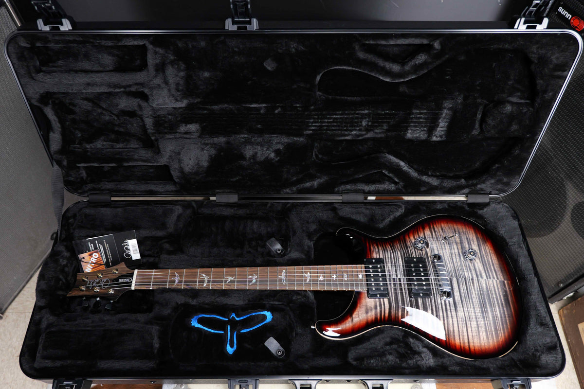 PRS Wood Library Custom 24 Stoptail Limited Edition Charcoal Tri-Color Sunburst