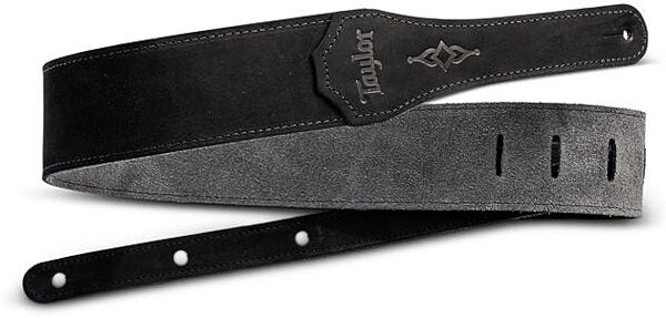 Taylor Gemstone Strap Sanded Suede Black 2.5"