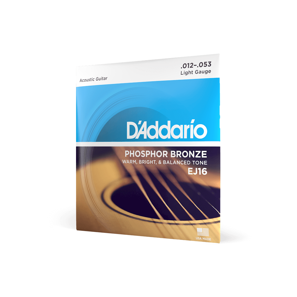 D'Addario Light Acoustic Guitar Strings 12-53