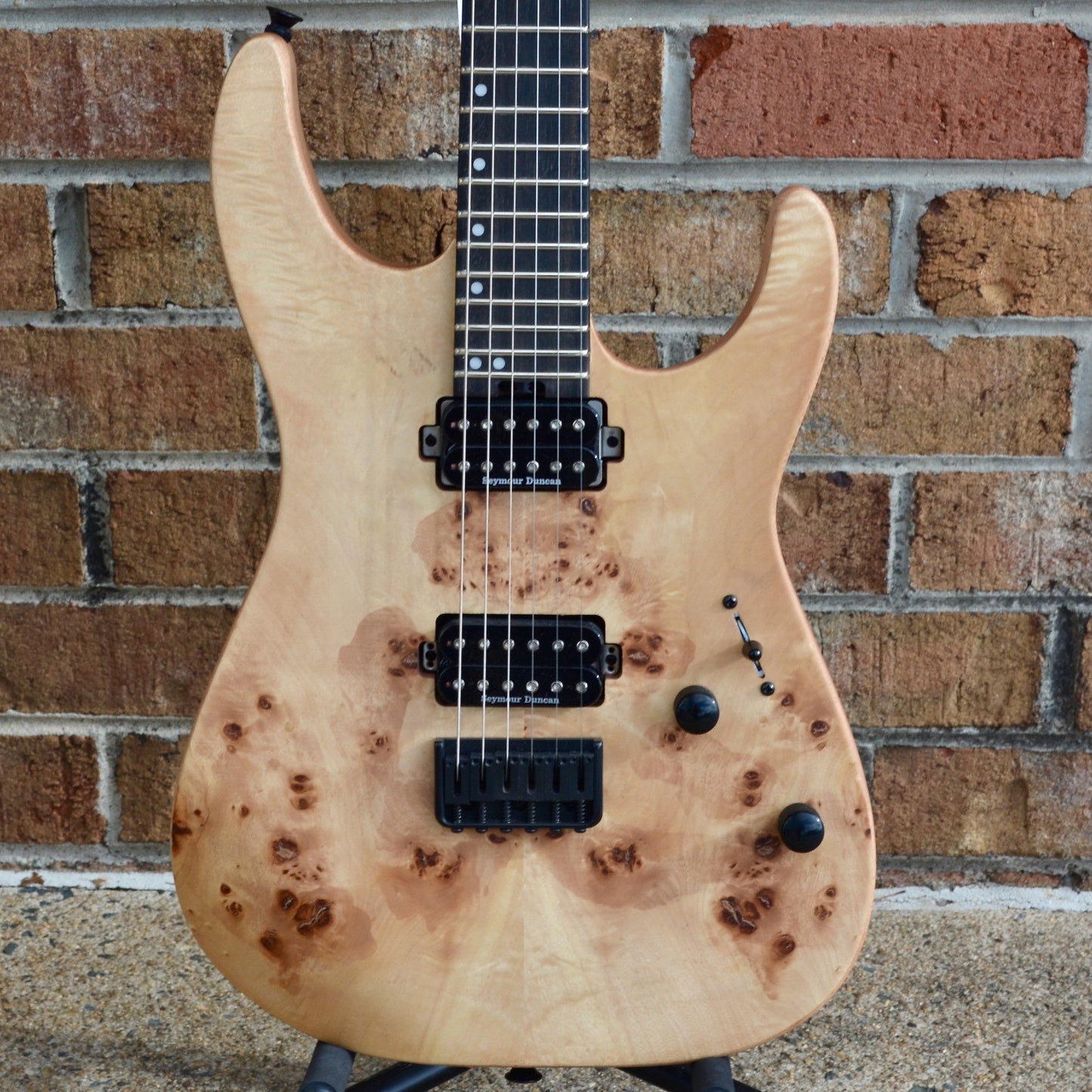 Charvel Pro-Mod DK24 HH HT E Mahogany with Poplar Burl, Ebony Fingerboard, Desert Sand