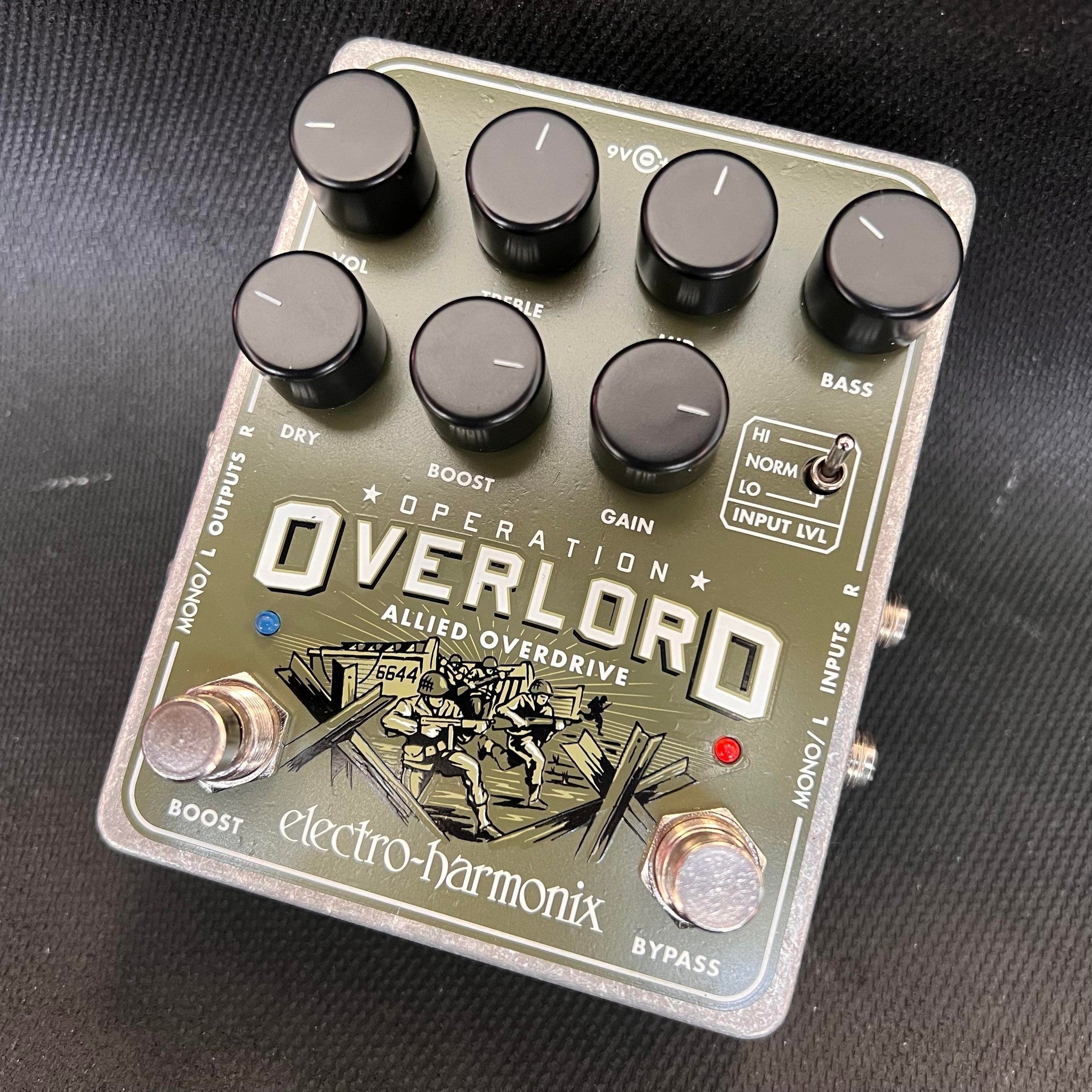 operation overlord pedal Electro Harmonix Operation Overlord Overdrive Pedal