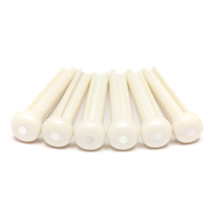 Graphtech TUSQ Traditional Bridge Pins With 2mm Mother of Pearl Dot Inlay