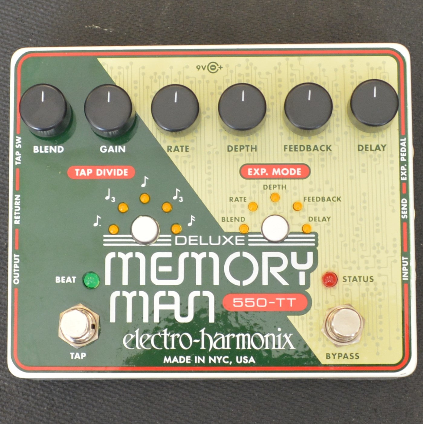 memory man delay pedal Electro-Harmonix 550-TT Deluxe Memory Man Tap Tempo Delay