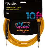 Fender Professional Series Glow in the Dark Cable, Orange, 10'