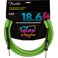 Fender Professional Glow in the Dark Cable, Green, 18.6'
