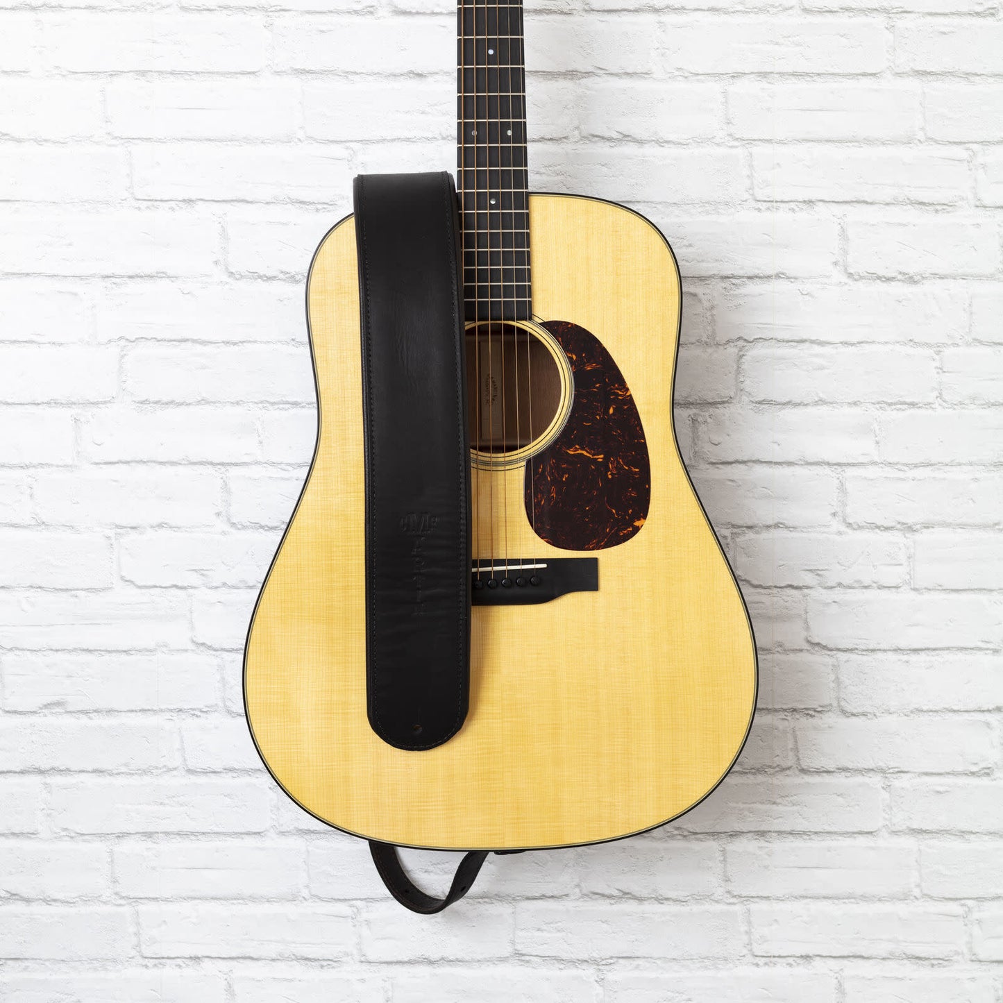 Martin Black Rolled Strap 3"