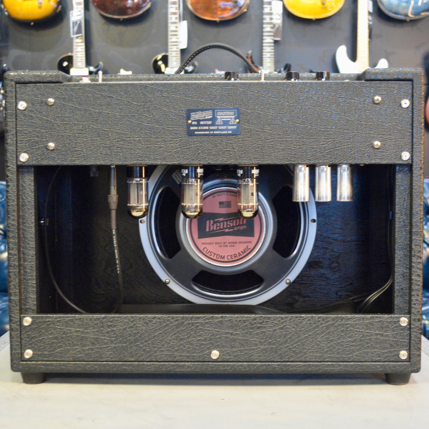 Benson Monarch Reverb 1x12 Combo Black w/ Oxblood Grille