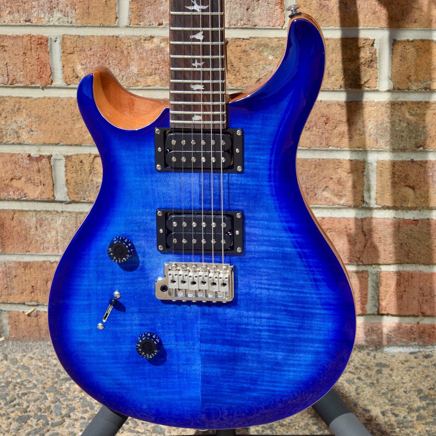 2022 PRS SE Custom 24 Lefty Faded Blue Burst