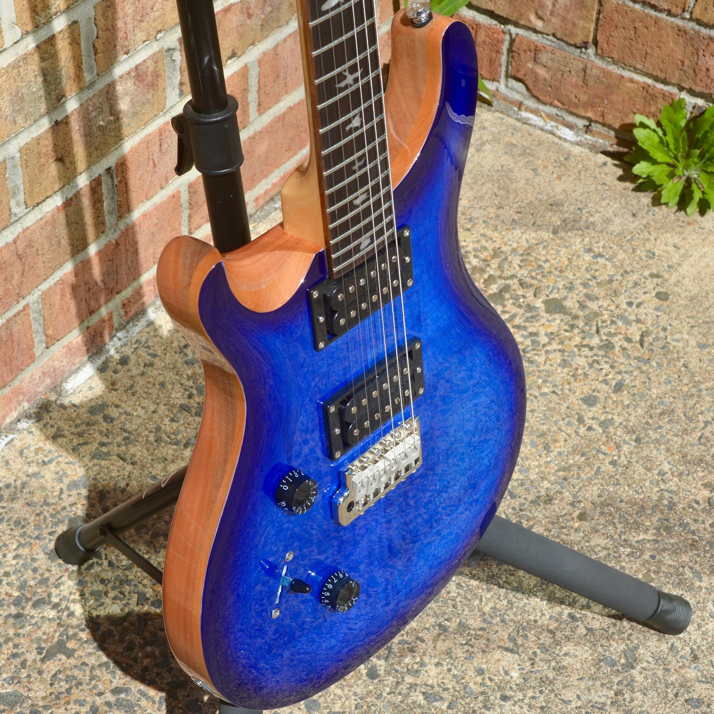 2022 PRS SE Custom 24 Lefty Faded Blue Burst
