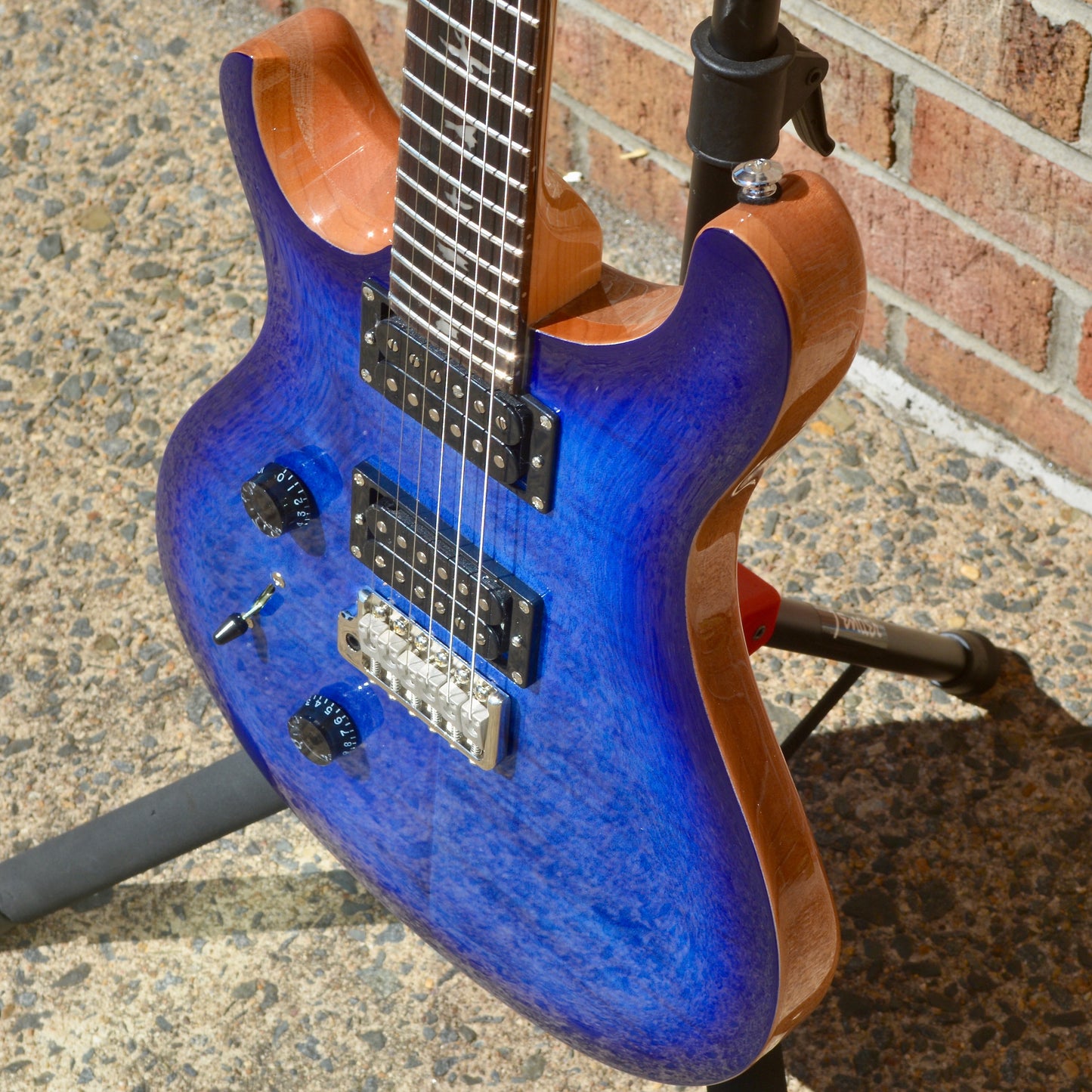 PRS SE Custom 24 Lefty Faded Blue Burst
