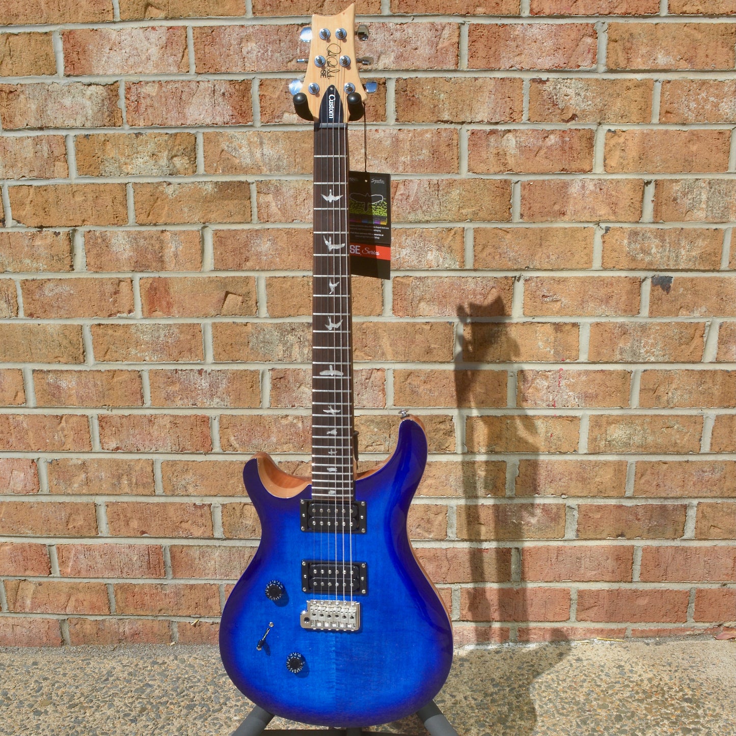2022 PRS SE Custom 24 Lefty Faded Blue Burst