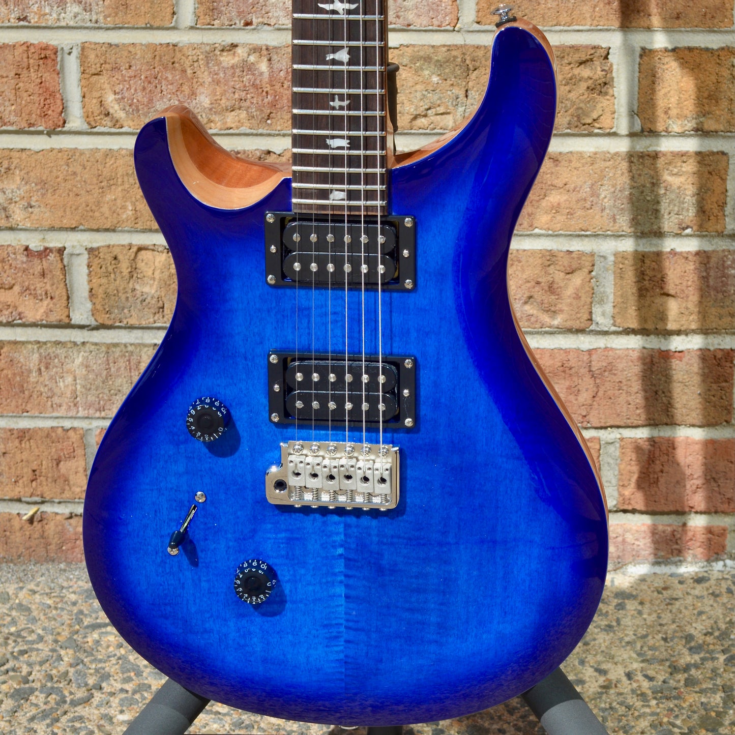 2022 PRS SE Custom 24 Lefty Faded Blue Burst
