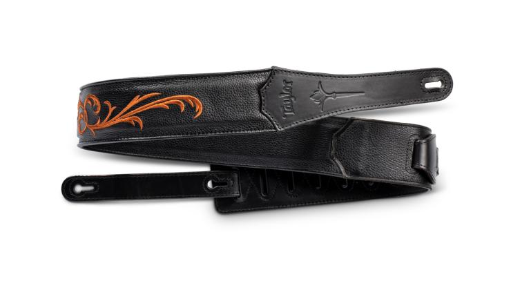 Taylor Nouveau Embroidered Leather Guitar Strap 2.5"