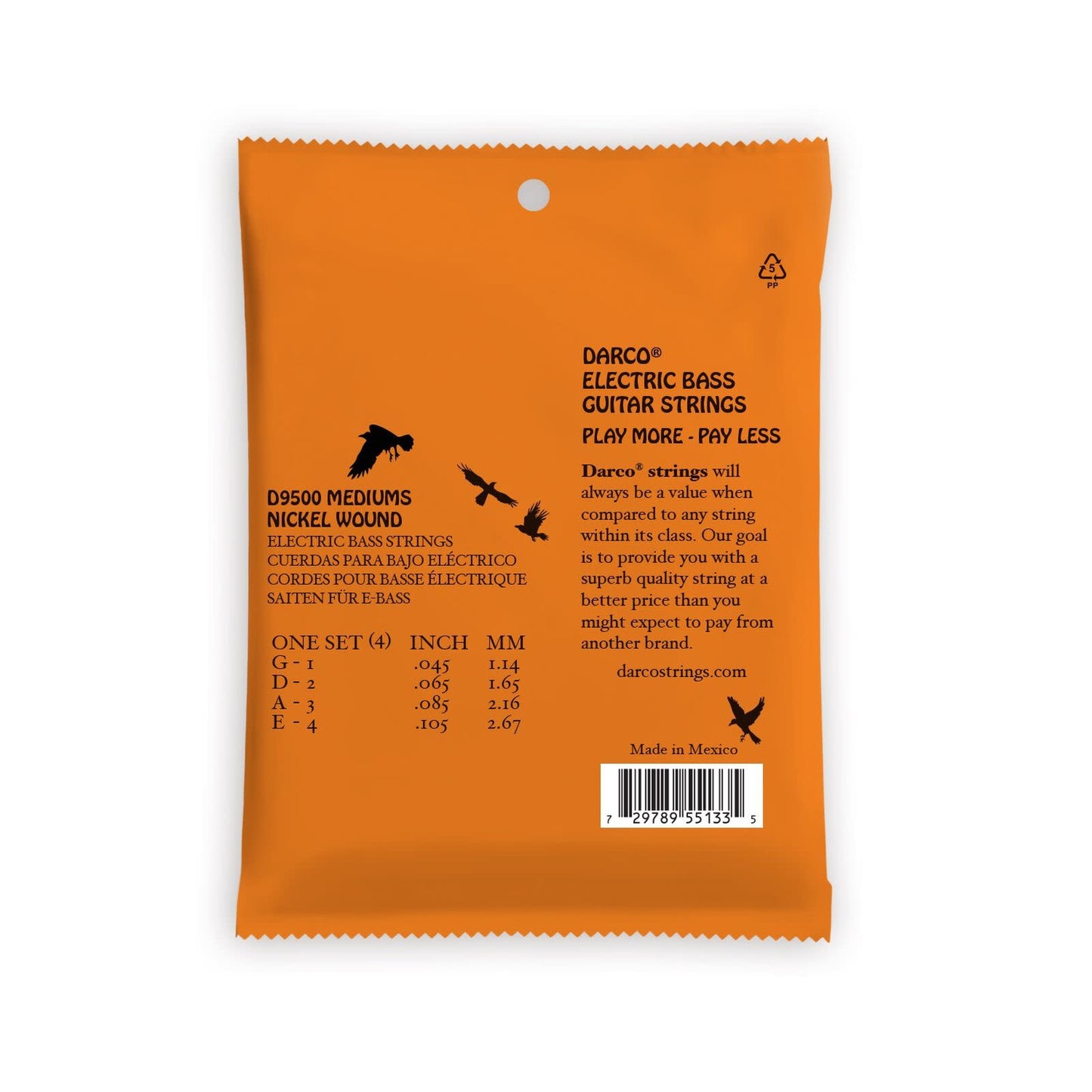 Darco D9500 Electric Bass Strings Medium