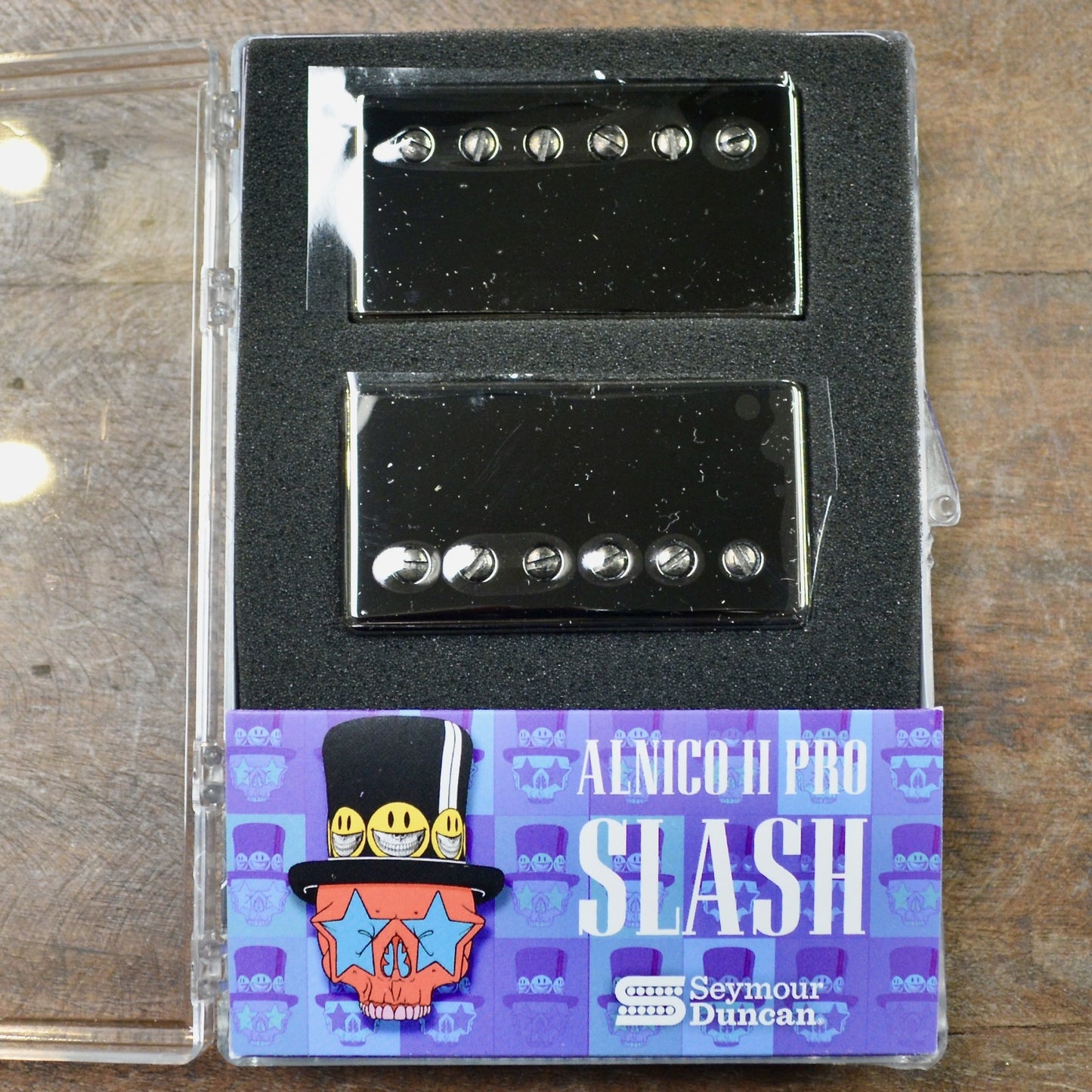 Seymour Duncan Slash Alnico II PRO Humbucker Set Black Nickel Covers