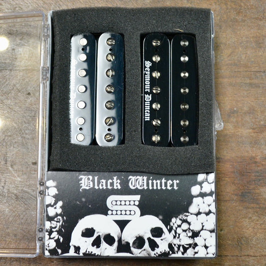 Seymour Duncan Black Winter 7 String Humbucker Set Open Black