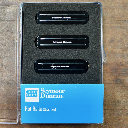 Seymour Duncan Hot Rails Strat Set Open Black