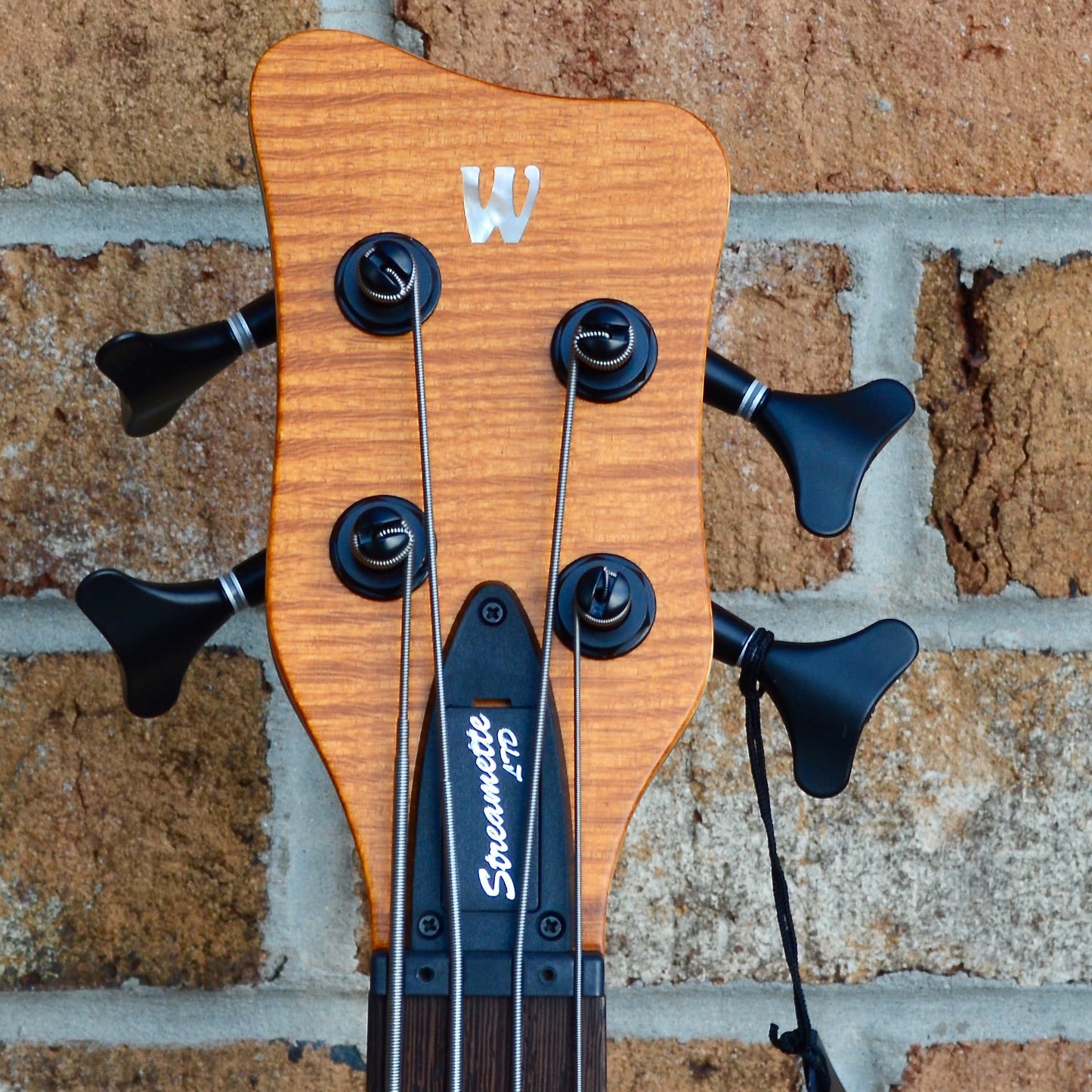 Warwick Teambuilt Streamette Bolt-On, Limited Edition 2022, 4-String - Special Amber Transparent Satin Finish