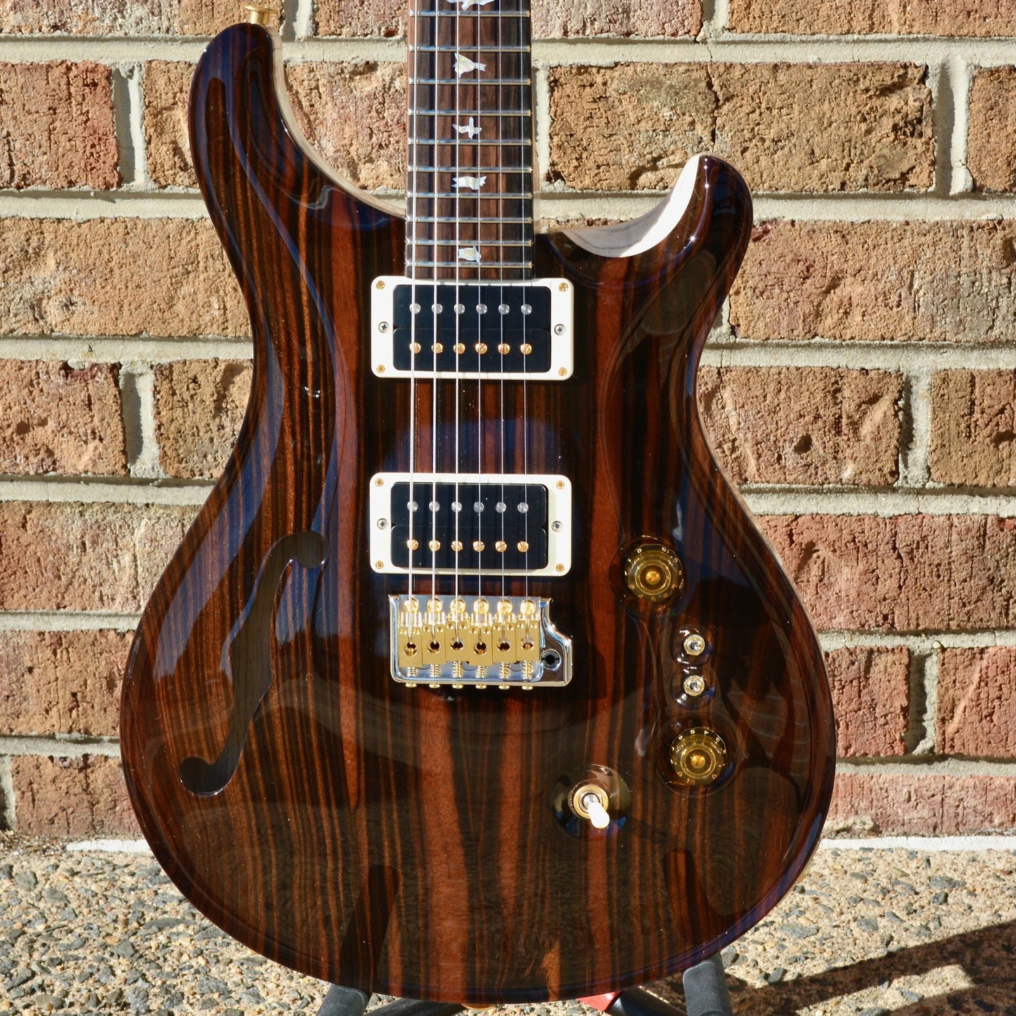 2022 PRS Private Stock 24/08 Semi-Hollow Macassar Ebony/Swamp Ash