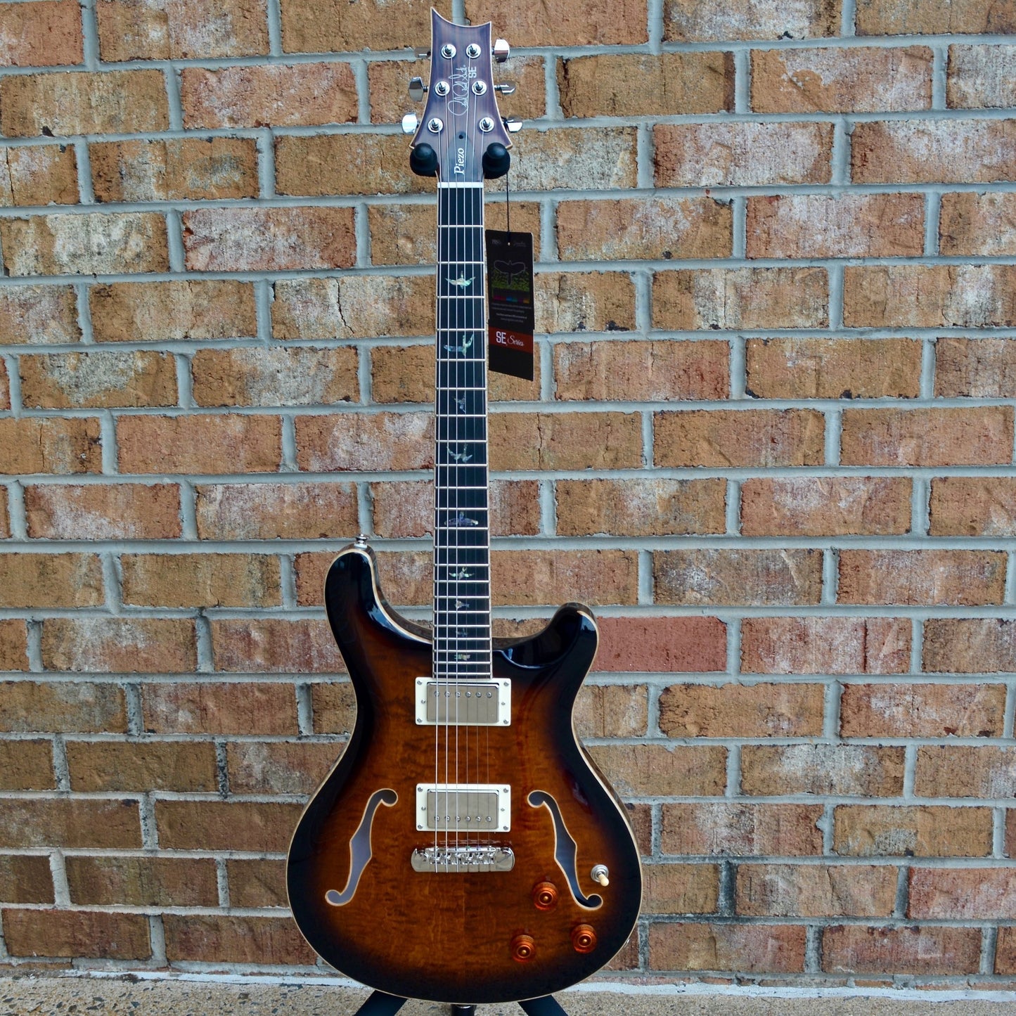 PRS SE Hollowbody II Piezo Black Gold Burst