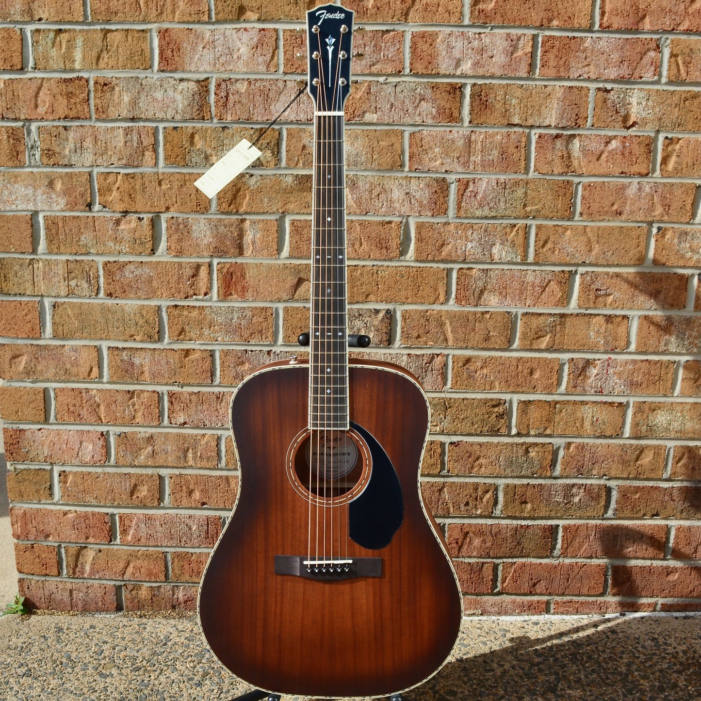 Fender PD-220E Dreadnought, All Mahogany, Ovangkol Fingerboard, Aged Cognac Burst