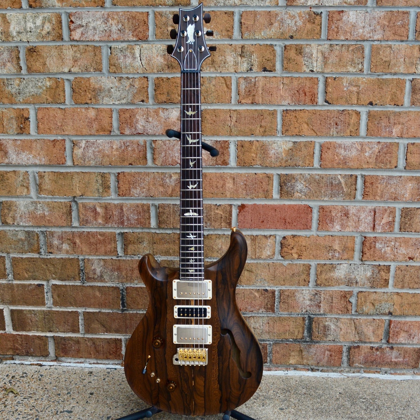 PRS Special Semi-Hollow Lefty Private Stock Ziricote // Black Limba // Brazilian Rosewood