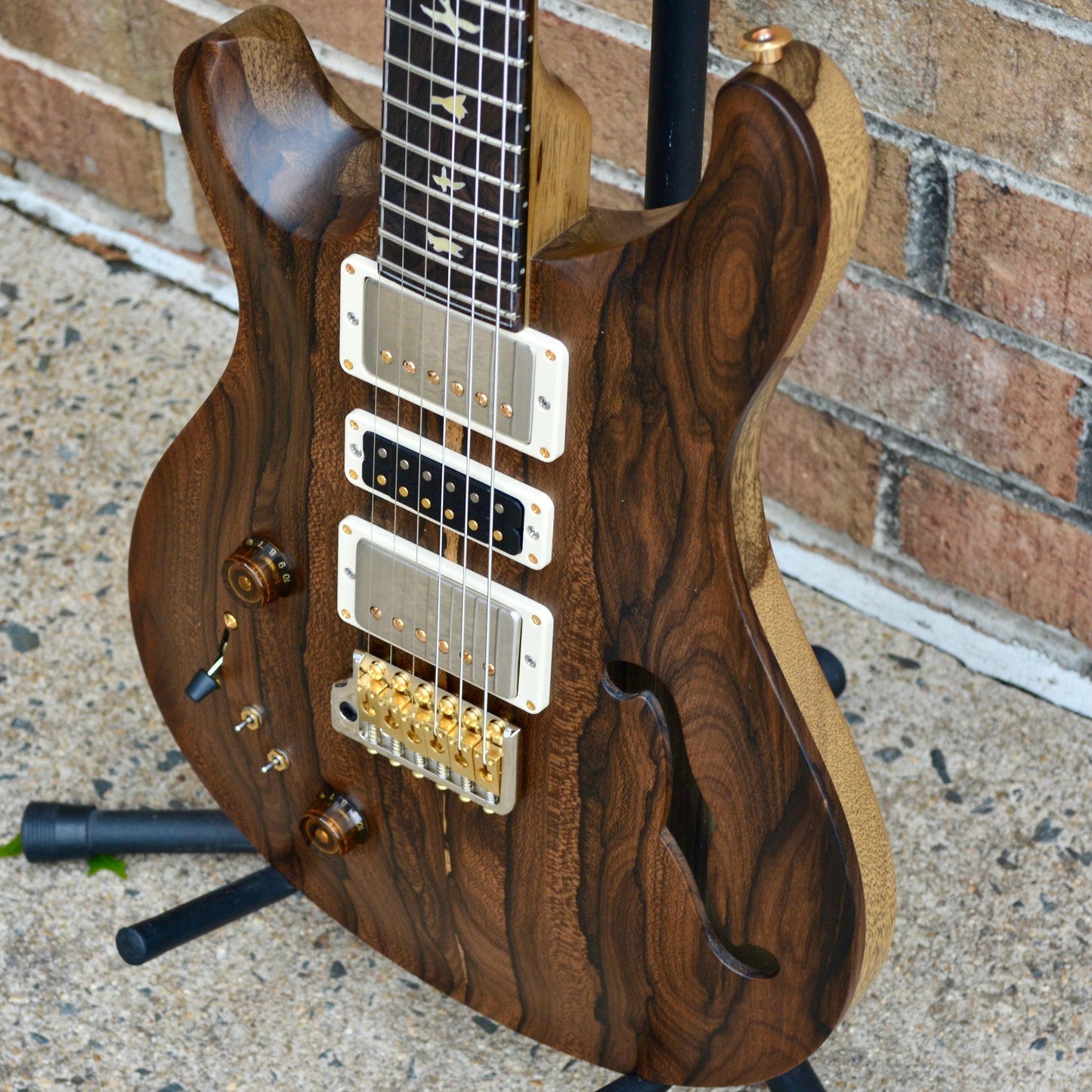PRS Special Semi-Hollow Lefty Private Stock Ziricote // Black Limba // Brazilian Rosewood