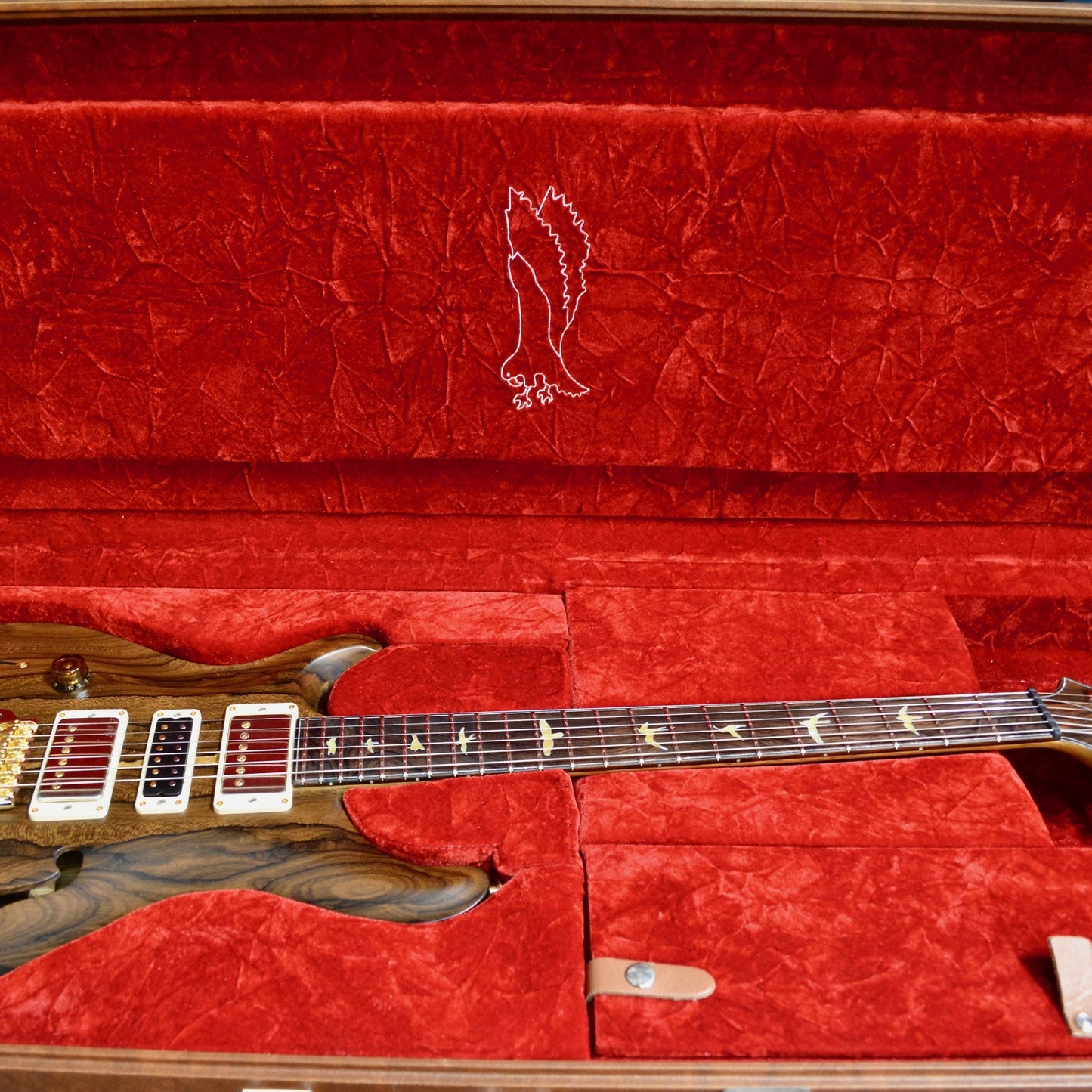 PRS Special Semi-Hollow Lefty Private Stock Ziricote // Black Limba // Brazilian Rosewood