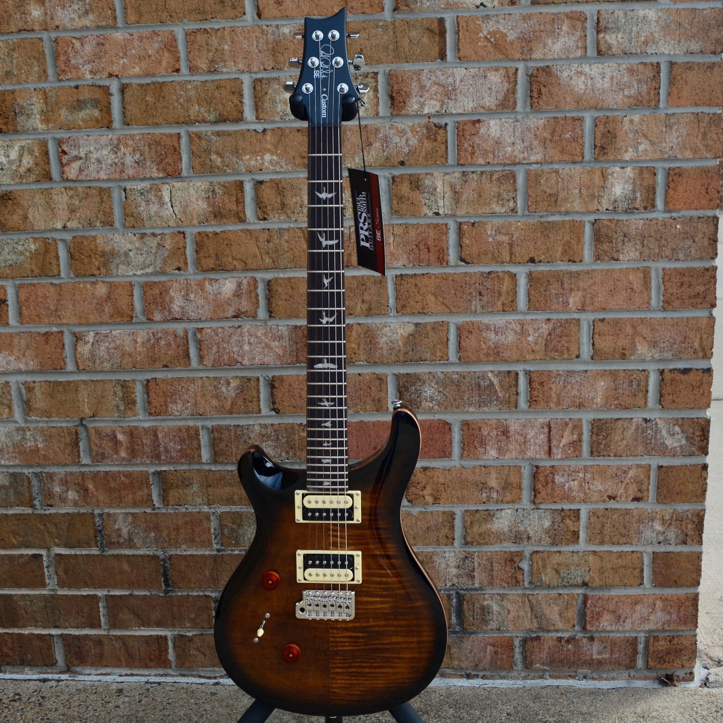 2022 PRS SE Custom 24 Lefty Black Gold Sunburst