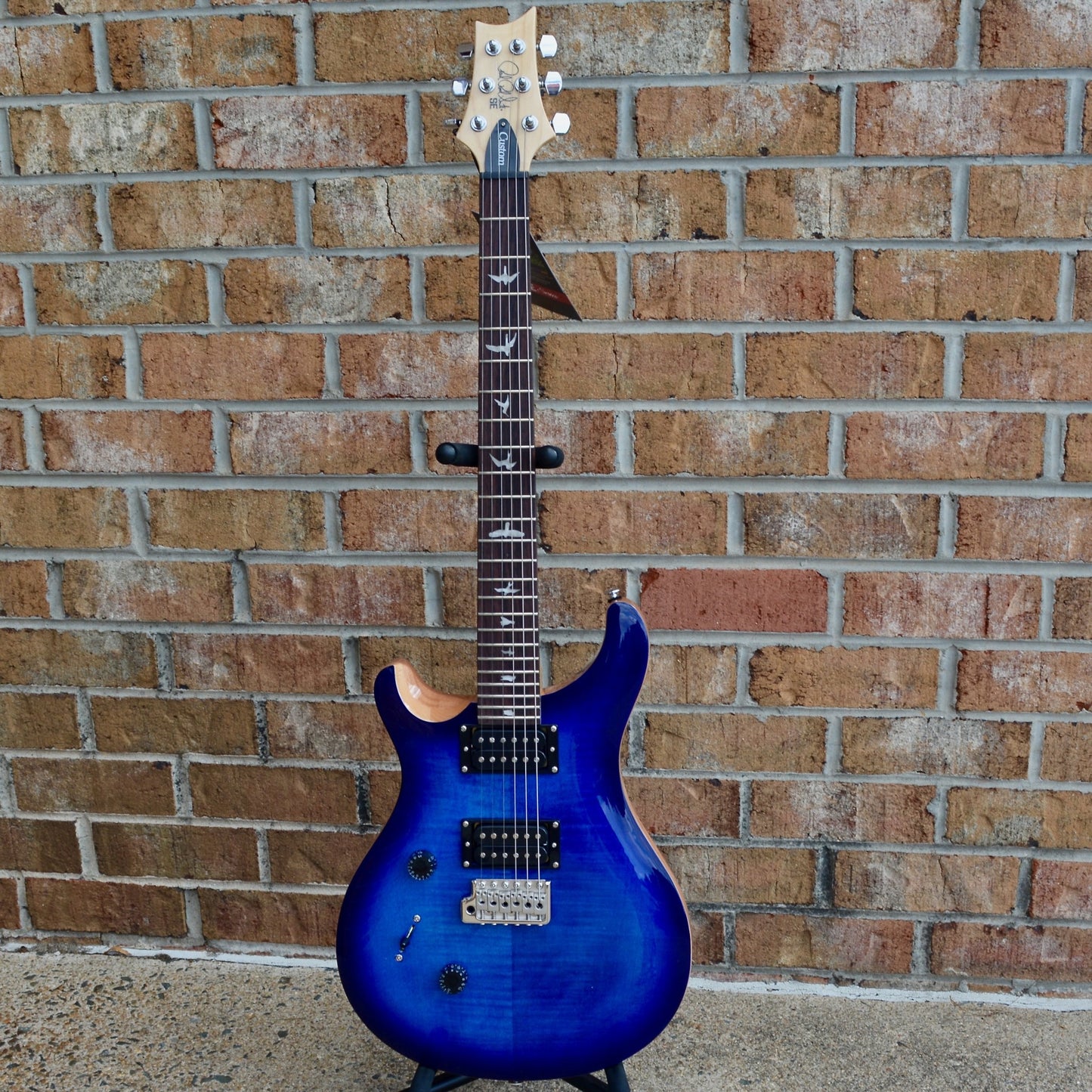 2022 PRS SE Custom 24 Lefty Faded Blue Burst