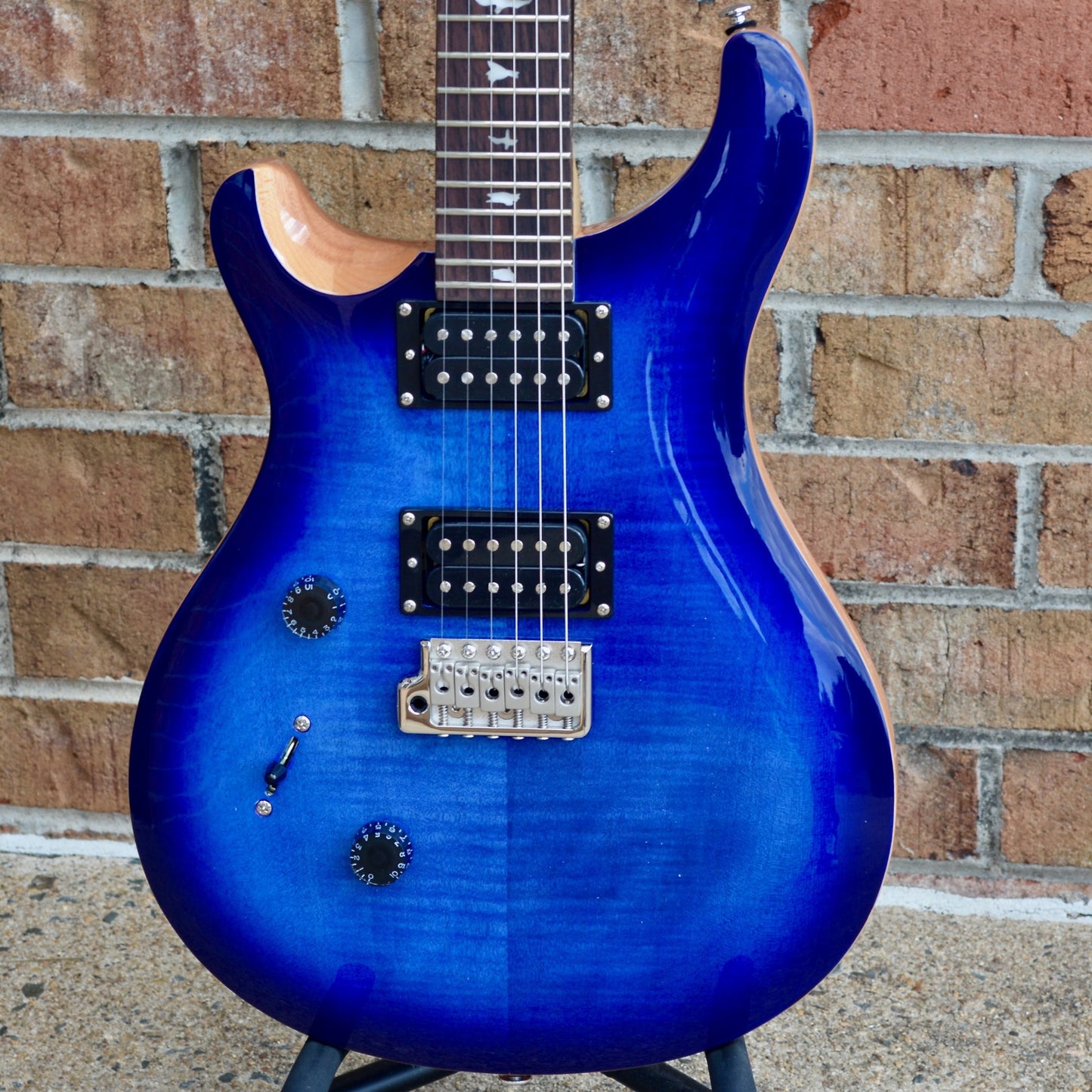2022 PRS SE Custom 24 Lefty Faded Blue Burst